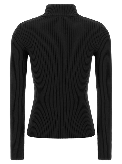 Courrèges Black Viscose Cardigan
