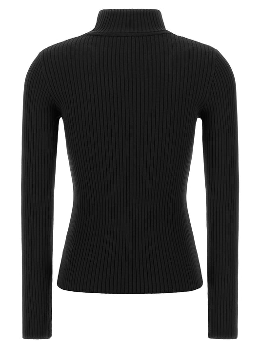 Courrèges Black Viscose Cardigan