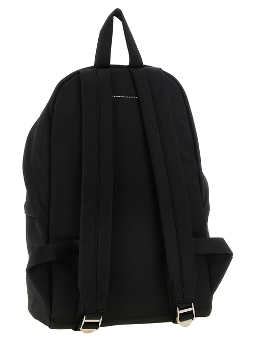 MM6 Maison Margiela Black Polyamide Backpack