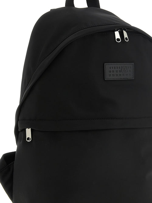 MM6 Maison Margiela Black Polyamide Backpack