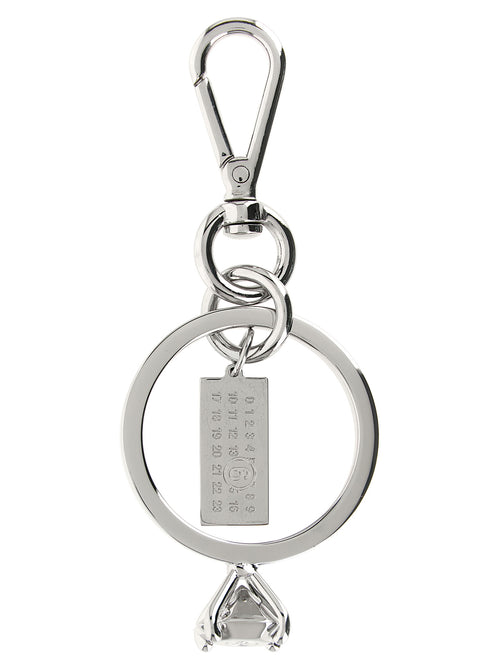 MM6 Maison Margiela Silver Brass Keychain
