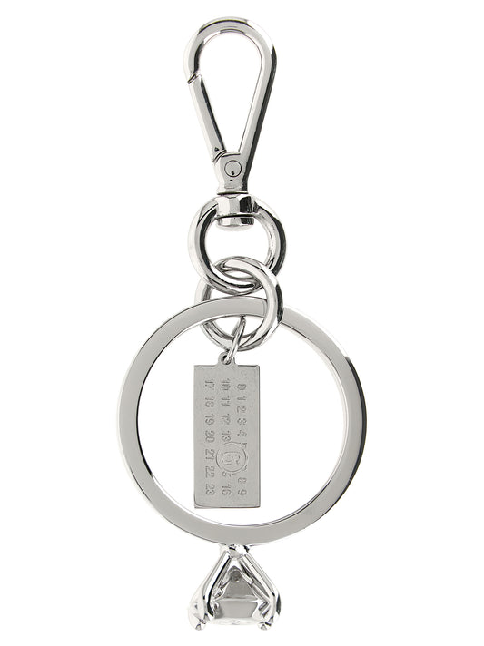 MM6 Maison Margiela Silver Brass Keychain