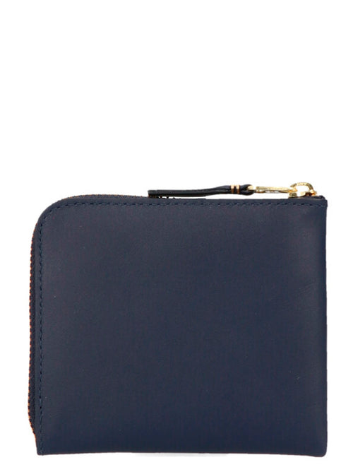Comme Des Garçons Blue Calfskin Wallet