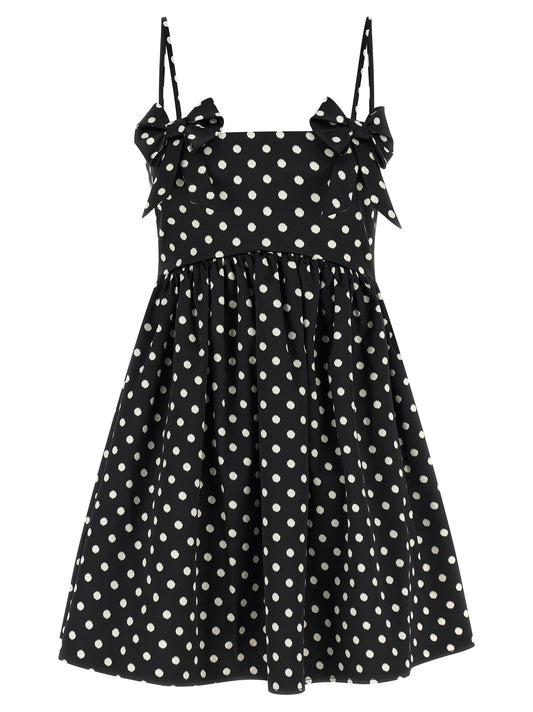 Ganni Black Polyester Short Dress