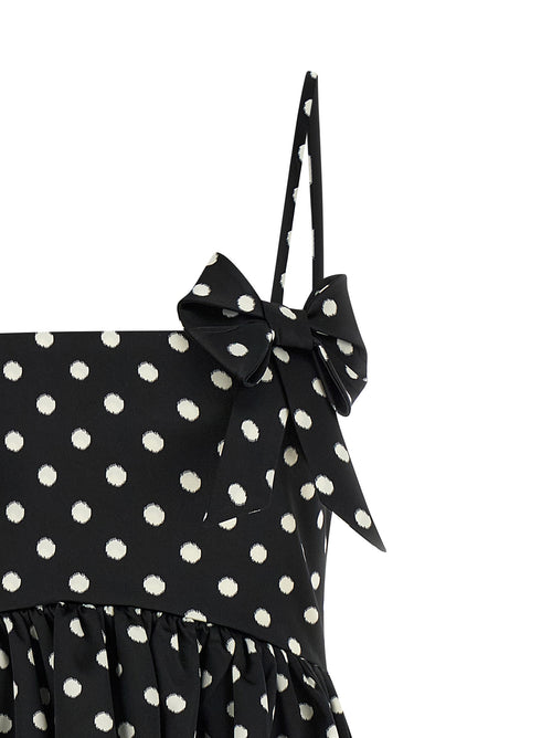 Ganni Black Polyester Short Dress