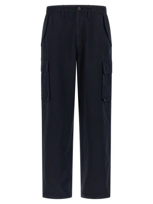 Burberry Blue Cotton Cargo Pants