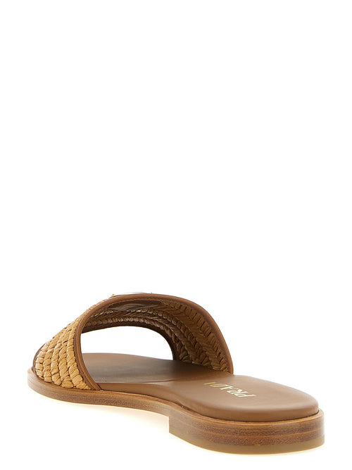Prada Brown Viscose Slides