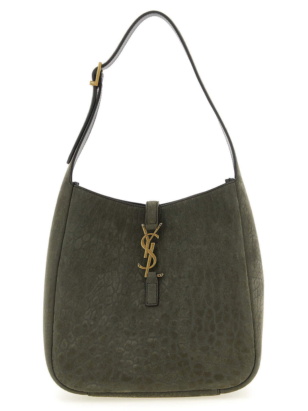 Saint Laurent Gray Lamb Leather Shoulder Bag