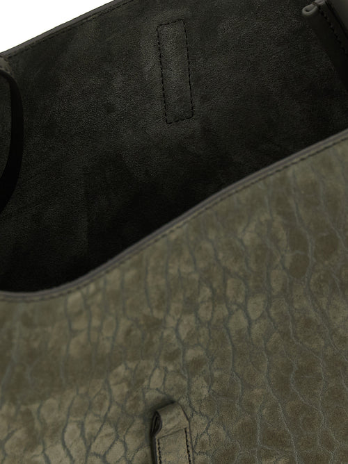 Saint Laurent Gray Lamb Leather Shoulder Bag