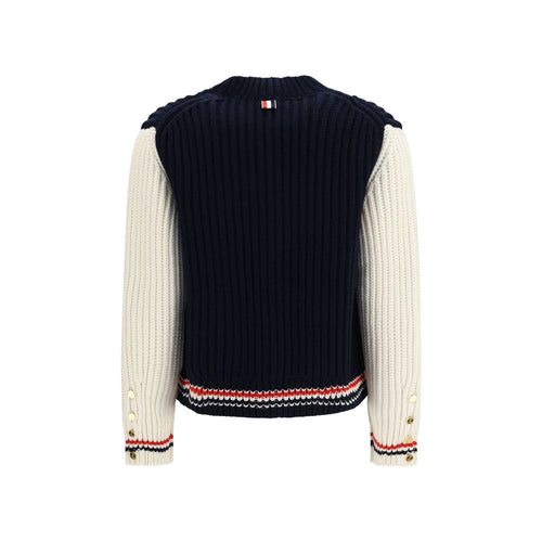 Thom Browne Blue Cashmere Cardigan