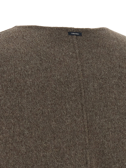 'S Max Mara Brown Wool Full-Length Jacket
