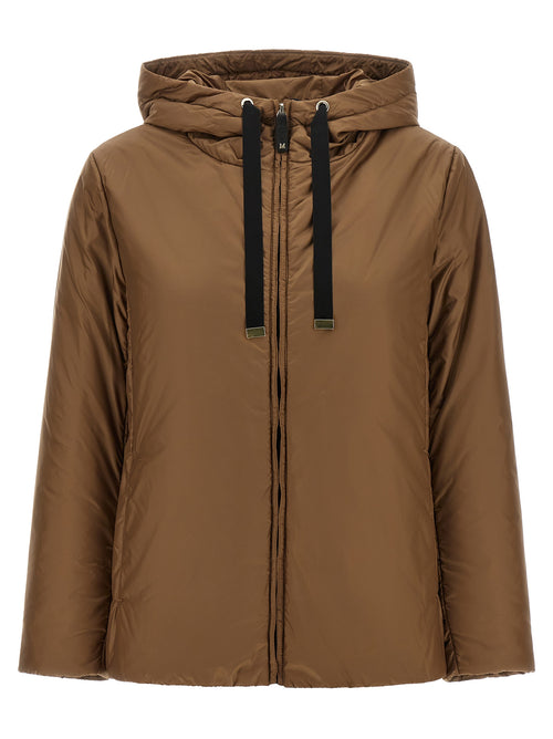 Max Mara Brown Polyester Full-Length Jacket