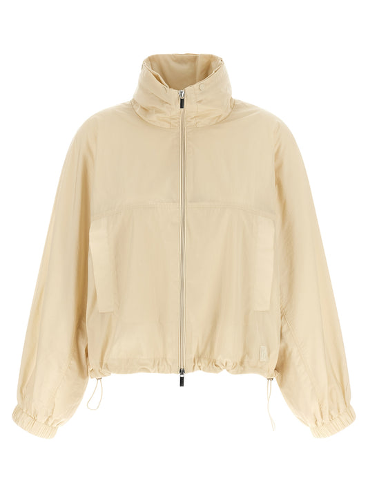 Max Mara Beige Polyamide Full-Length Jacket