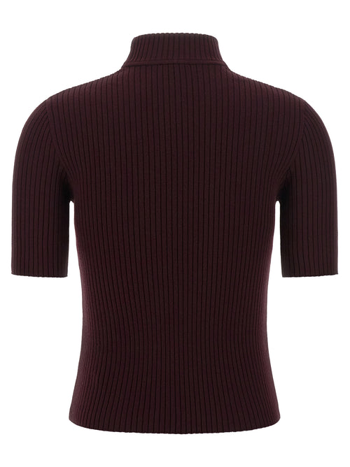 Courrèges Bordeaux Viscose Sweatshirt
