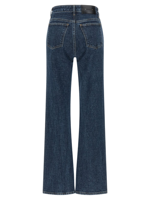 Khaite Blue Cotton Straight-Leg Jeans