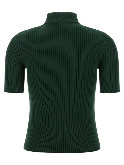Courrèges Bicolor Viscose Turtleneck
