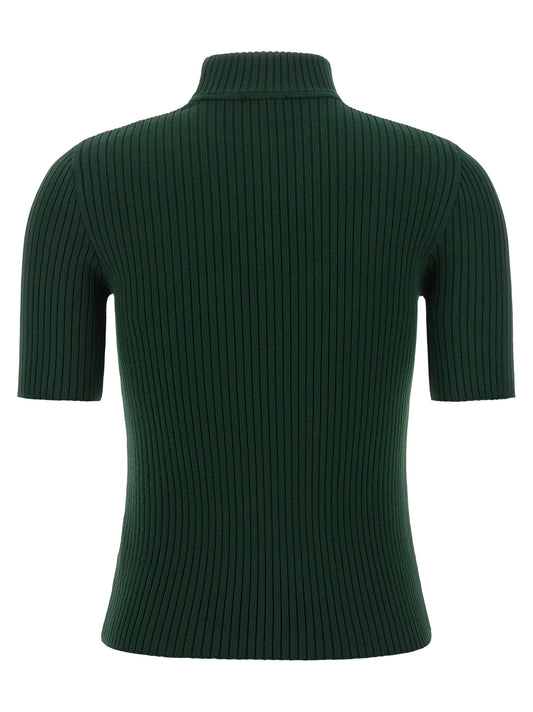 Courrèges Bicolor Viscose Turtleneck