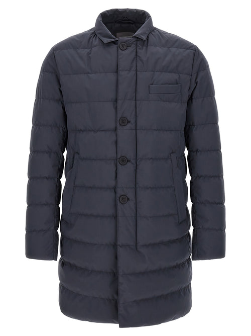 Herno Blue Polyester Full-Length Jacket