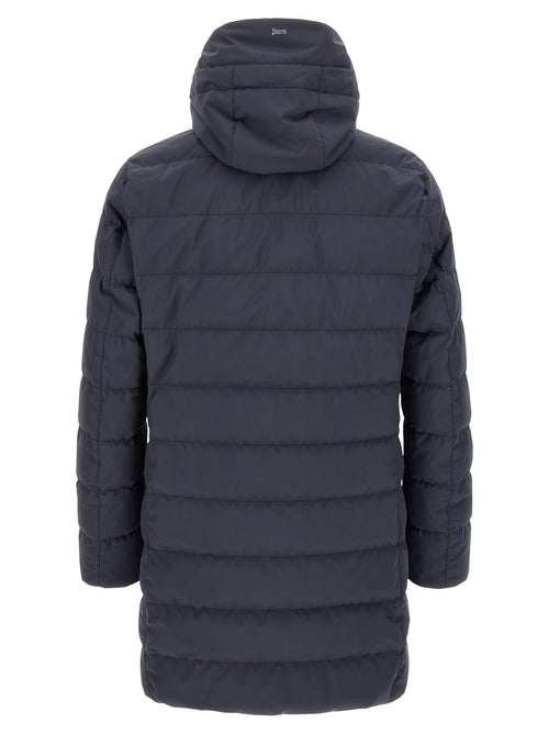 Herno Blue Polyester Full-Length Jacket