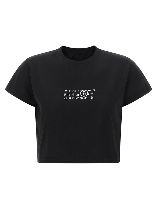 MM6 Maison Margiela Black Cotton T-Shirt