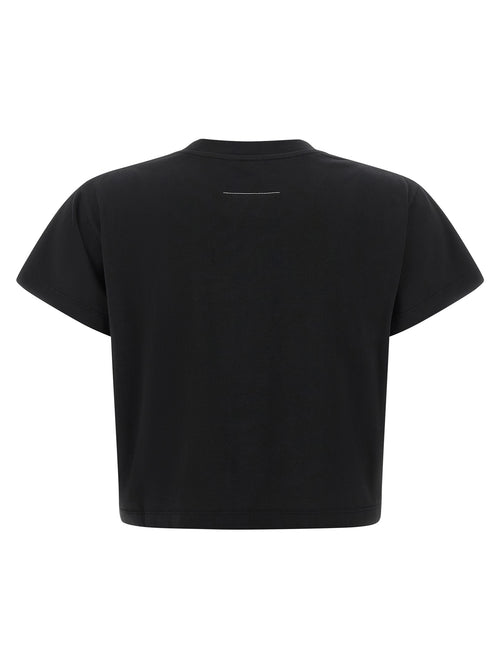 MM6 Maison Margiela Black Cotton T-Shirt