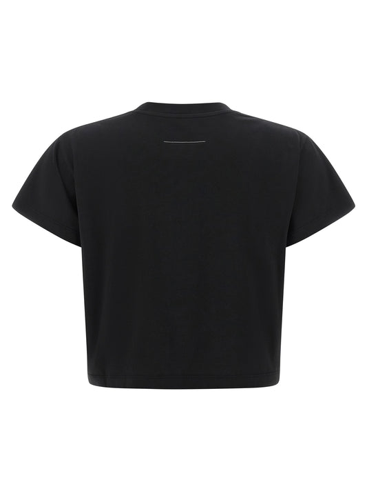 MM6 Maison Margiela Black Cotton T-Shirt