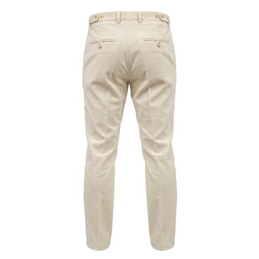 Roberto Pepe Luxury White Nylon Men's Pants
