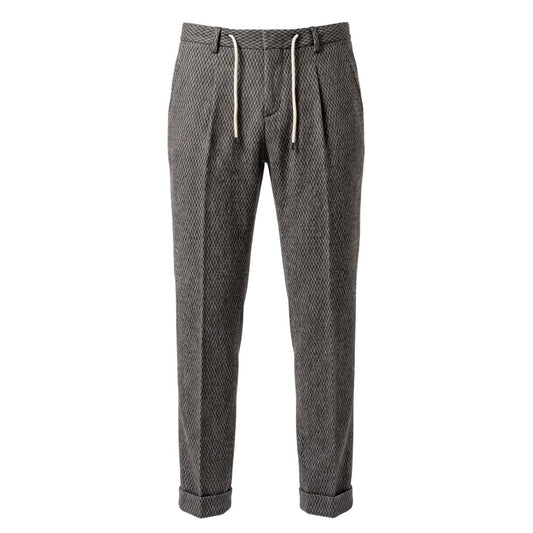Roberto Pepe Luxury Black Rayon Men Pant