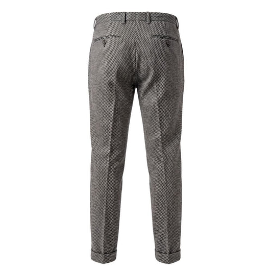 Roberto Pepe Luxury Black Rayon Men Pant