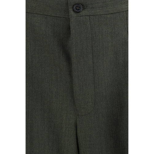 Laneus Bicolor Wool Casual Pants