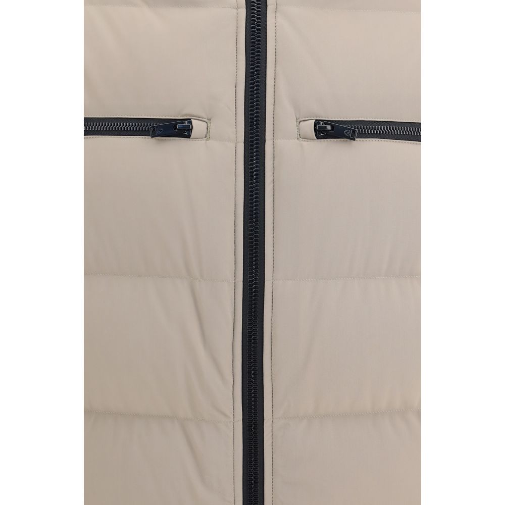 Moose Knuckles Beige Nylon Full-Length Jacket
