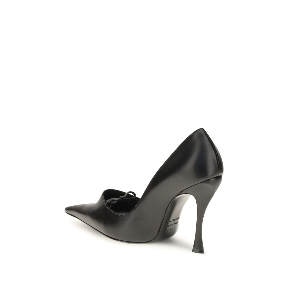 Balenciaga Black Lamb High Heel Pumps