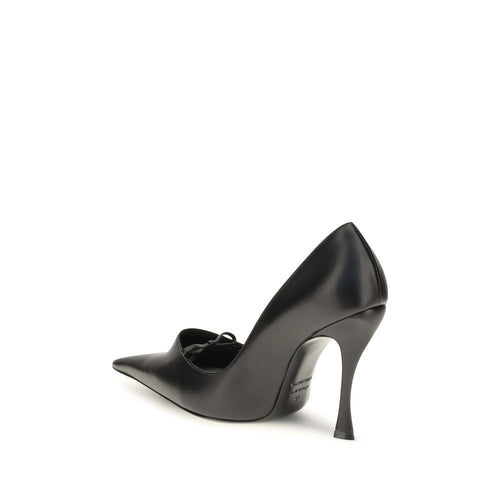 Balenciaga Black Lamb High Heel Pumps