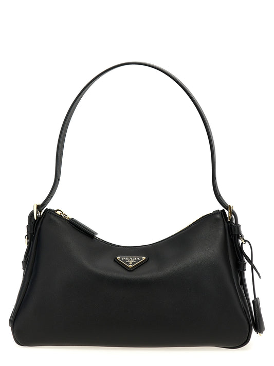 Prada Black Calfskin Shoulder Bag