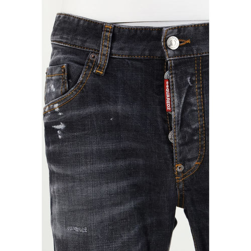 Dsquared² Black Cotton Skinny Jeans