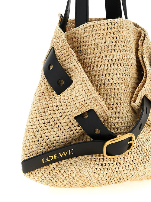 Loewe Beige Raffia Tote Bag
