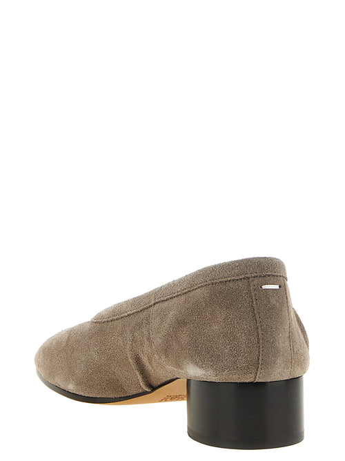 Maison Margiela Gray Calfskin Mid Heel Pumps