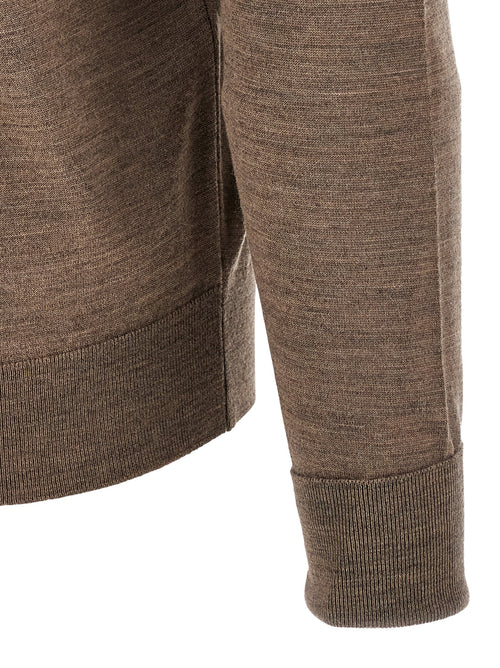 JOHN SMEDLEY Beige Merino Wool Cardigan