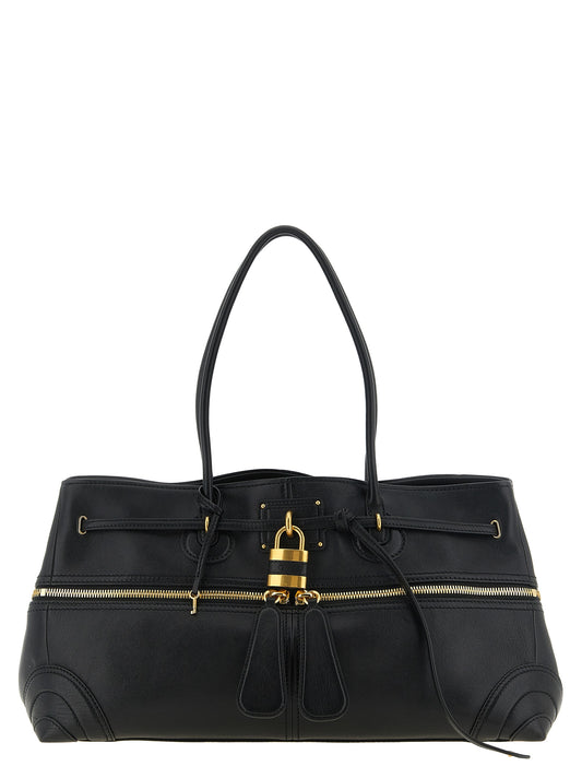 Chloé Black Lamb Leather Shoulder Bag