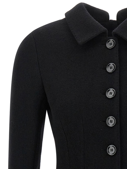Dolce & Gabbana Black Virgin Wool Blazer