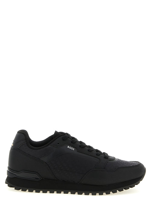 Hugo Boss Black Polyester Athletic Sneakers