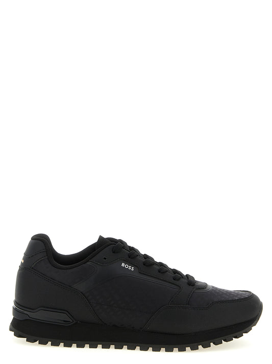 Hugo Boss Black Polyester Athletic Sneakers