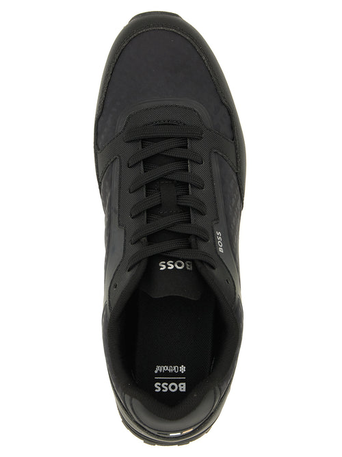 Hugo Boss Black Polyester Athletic Sneakers