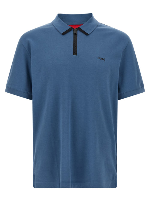 Hugo Boss Blue Cotton Polo Shirt