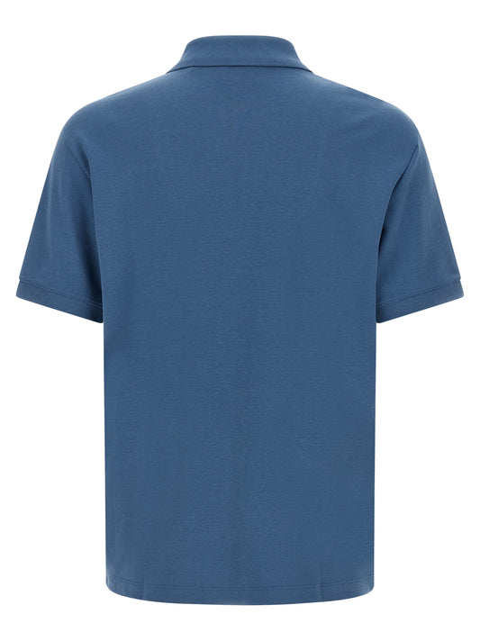 Hugo Boss Blue Cotton Polo Shirt