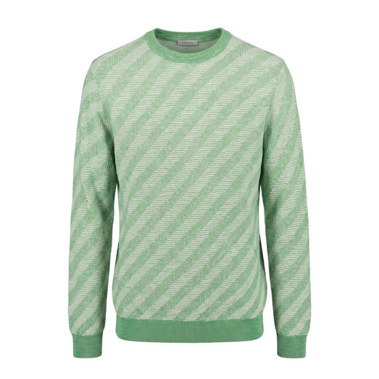 Malo Green Linen Men Sweater