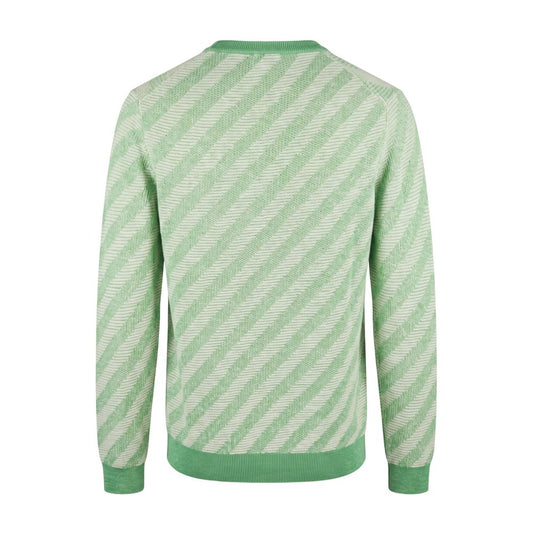 Malo Green Linen Men Sweater