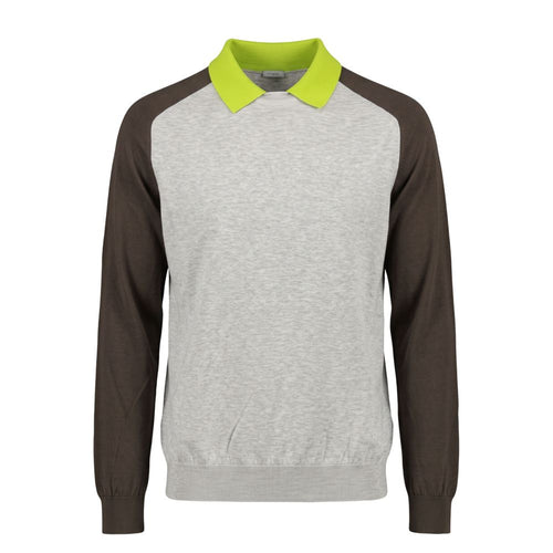 Malo Grey Cotton Men's Sweater