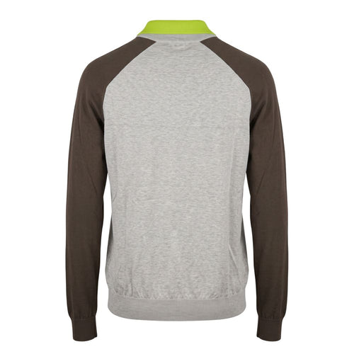 Malo Grey Cotton Men's Sweater