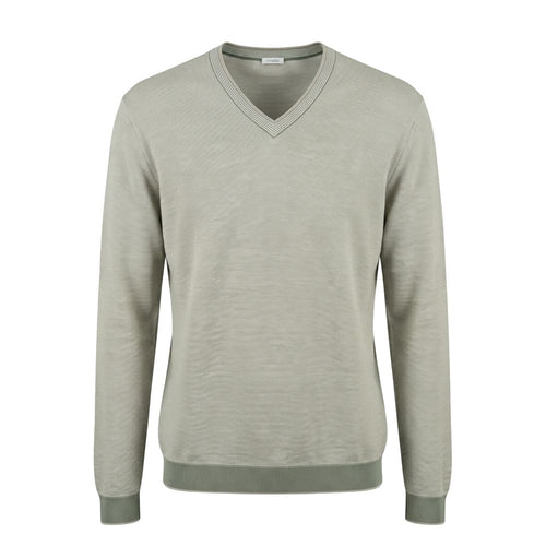 Malo Green Cotton Men Sweater